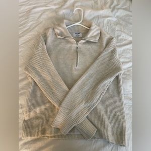 knit half up sweater